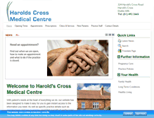 Tablet Screenshot of haroldscrossmedical.ie